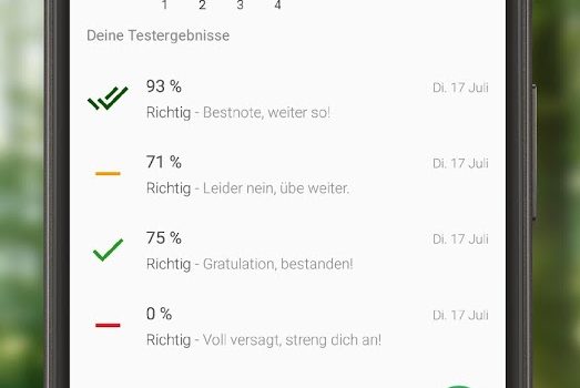 App - Testergebnis